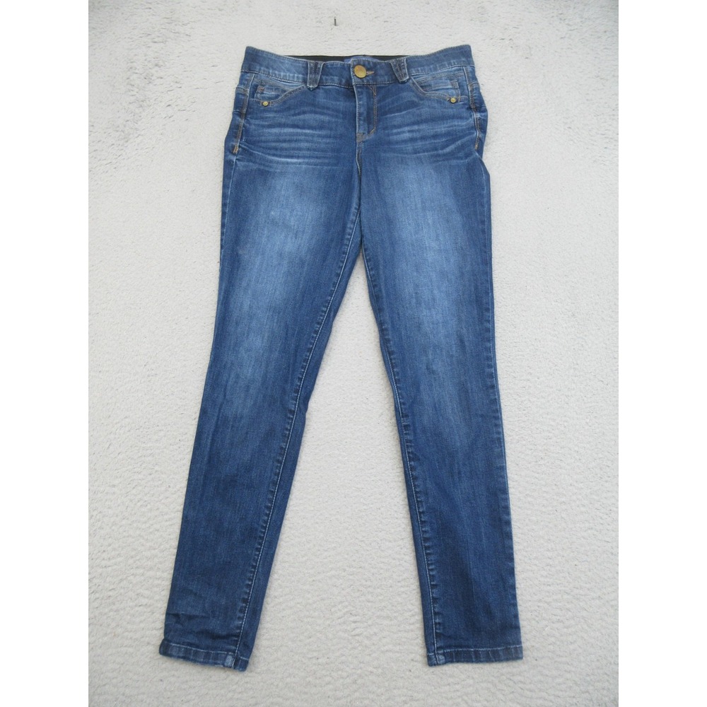 Democracy Ab Solution Jeans Womens 8 Blue Shaping Skinny Comfort Stretch Casual